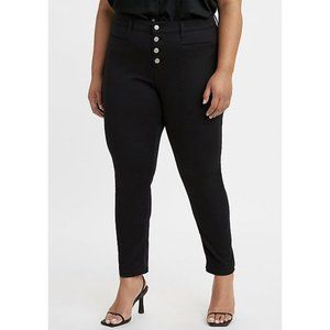 Levi's Women's 721 High-Rise Skinny Jeans Button Fly NWT Plus Size Black…
